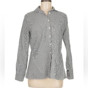 Derek Lam 10 Crosby Denim Size M Long sleeve Striped button-down shirt